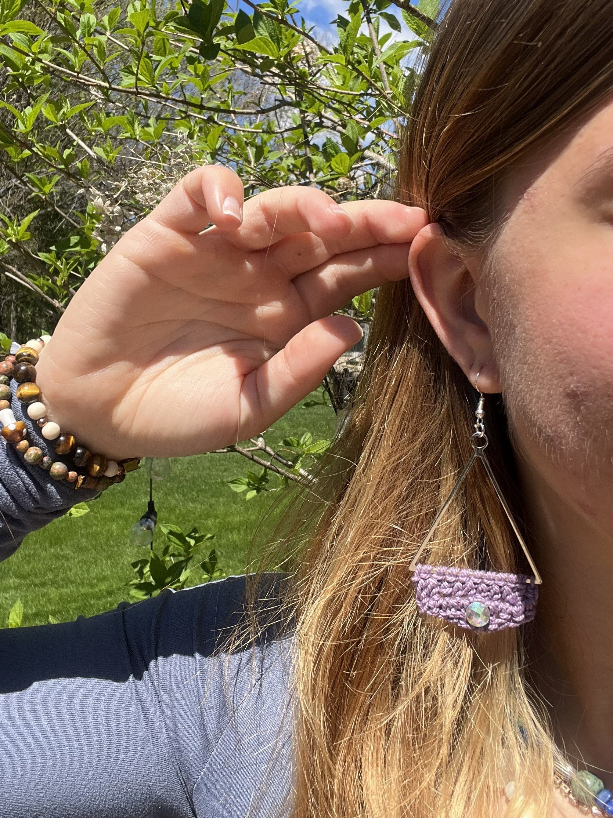 Purple Earrings