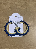 Maize n Blue Earrings