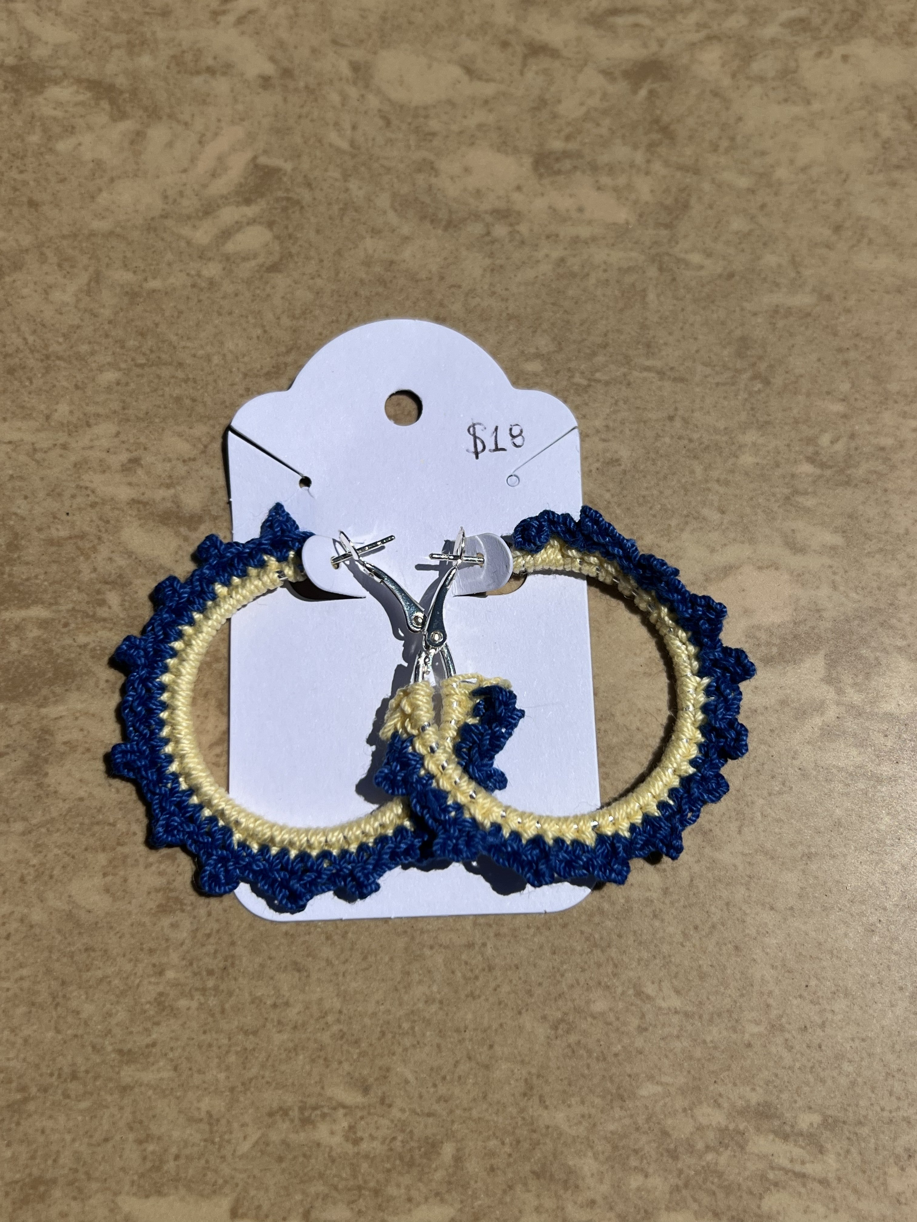 Maize n Blue Earrings